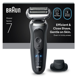 Braun, series 7, Wet & Dry, pilkas - Skustuvas