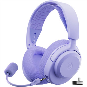 Steelseries Arctis Nova 3P Wireless, violetinės - Belaidės ausinės