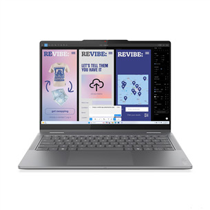 Lenovo Yoga 7i 2-in-1, 14'', WUXGA, OLED, Ultra 5, 16 GB, 512 GB, SWE, pilkas - Nešiojamasis kompiuteris