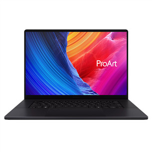 Asus ProArt P16, 16'', 4K UHD, OLED, 120 Hz, Ryzen AI 9, 64 GB, 2 TB, RTX 5080, W11P, ENG, juodas - Nešiojamasis kompiuteris