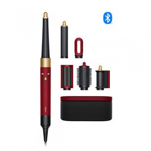 Dyson Airwrap i.d.™, Bluetooth®, 1300 W, Straight+Wavy, Red Velvet, raudonas/aukso spalvos - Daugiafunkcinis plaukų formavimo prietaisas