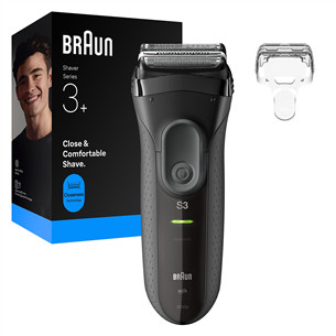 Braun Series 3+, pilka - Barzdaskutė