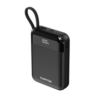 Canyon OnPower 104, 10000 mAh, juoda - Išorinė baterija