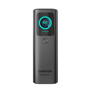 Canyon OnPower 265, 20000 mAh, juoda - Išorinė baterija