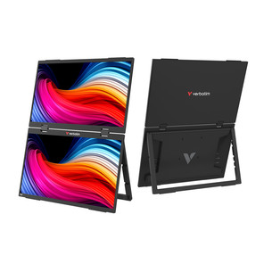 Verbatim Dual Portable Monitor, 15.6'', FullHD, IPS, 60 Hz, USB-C, pilkas - Monitorius