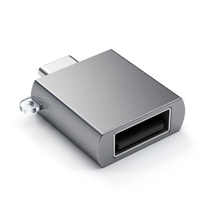 Satechi USB adapter, USB-C Plug - USB-A Socket, pilkas - Adapteris