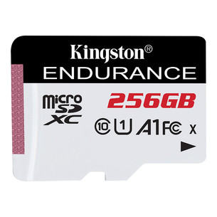 Kingston High-Endurance, microSDXC, 256 GB, balta - Atminties kortelė