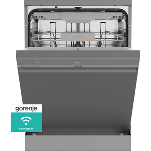 Gorenje G600, 16 komplektų talpa, plotis 59,9 cm, sidabro spalvos - Indaplovė