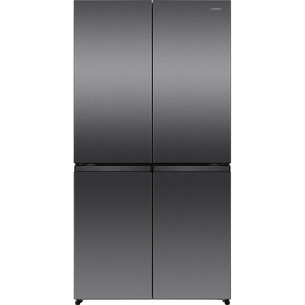 Hisense, Total No Frost, 647 L, aukštis 179 cm, juodo nerūdijančio plieno - SBS Šaldytuvas