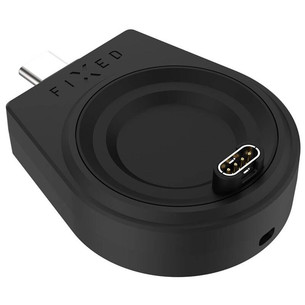 Fixed USB-C Charging Adapter, Garmin Smart Watch, juodas - Įkroviklis