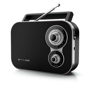 Muse M-051R, FM, veikia su baterija, juodas - Nešiojamasis radijas
