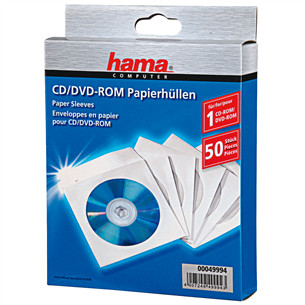 Popieriniai vokai Hama CD/DVD, 50vnt Prekė - 00049994