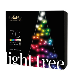 Išmanioji kalėdinė eglutė Twinkly Light Tree 2D, 100 LEDs, IP44, 2 m Prekė - TWWT050SPP-BEU