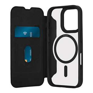 Dėklas Puro BOOK MAG Booklet Case for iPhone 16 Pro, juodas Prekė-PUIPC16P61BKMAGBLK
