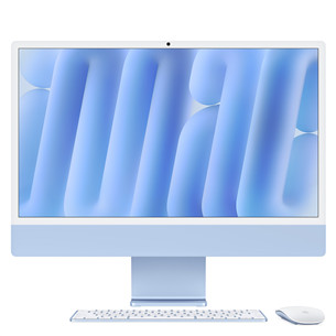 Kompiuteris Apple iMac 24" (2024), M4 10C/10C, 16 GB, 512 GB, RUS, blue Prekė–MWV33RU/A