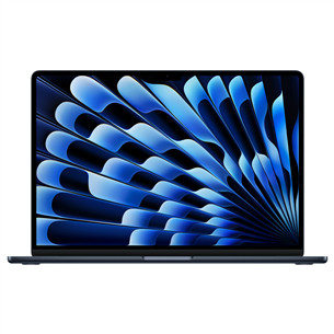 Apple MacBook Air 15 (2025), M4, 10C/10C, 16 GB, 256 GB, RUS, midnight - Nešiojamasis kompiuteris