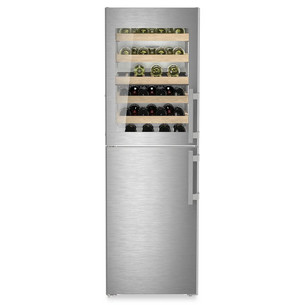 Liebherr peak NoFrost, 303 L, aukštis 186 cm, nerūdijančio plieno - Šaldytuvas